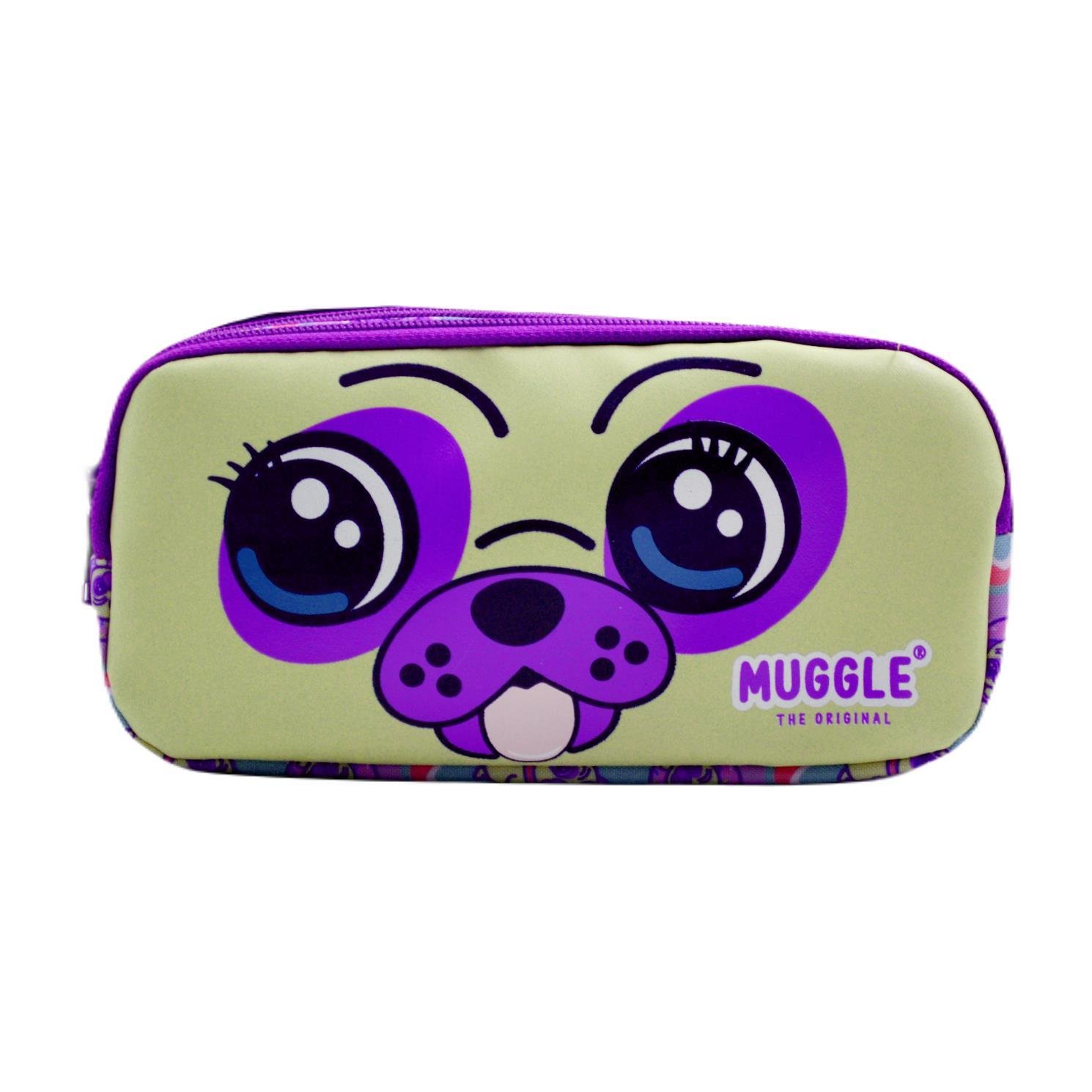 MuggleMuggle 2 Bölmeli Dog Mor Kalemlik (MU-7020)