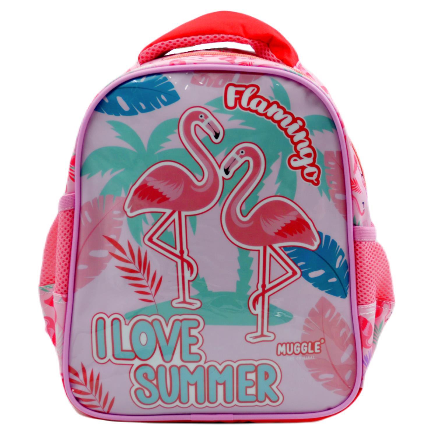 MuggleMuggle Tek Bölmeli Filamingo Rose Pembe Anaokulu Sırt Çantası (MU-7235)