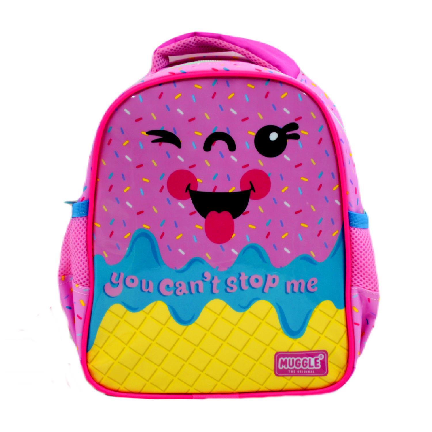 MuggleMuggle Tek Bölmeli Pink Ice Cream Anaokulu Sırt Çantası MU-8676
