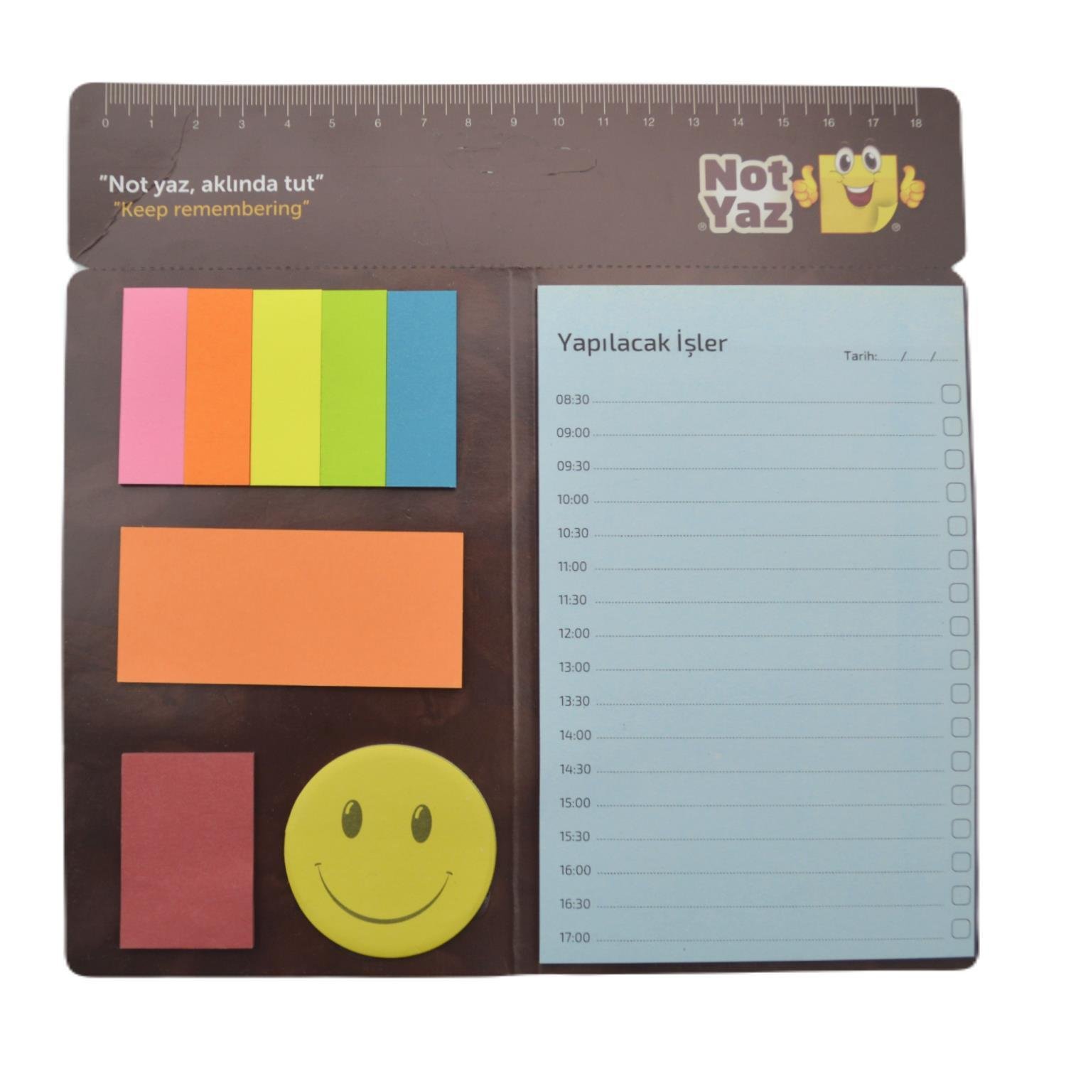 NOTYAZNot Yaz A5 Violin Bloknot Seti 9 Parça Desenli