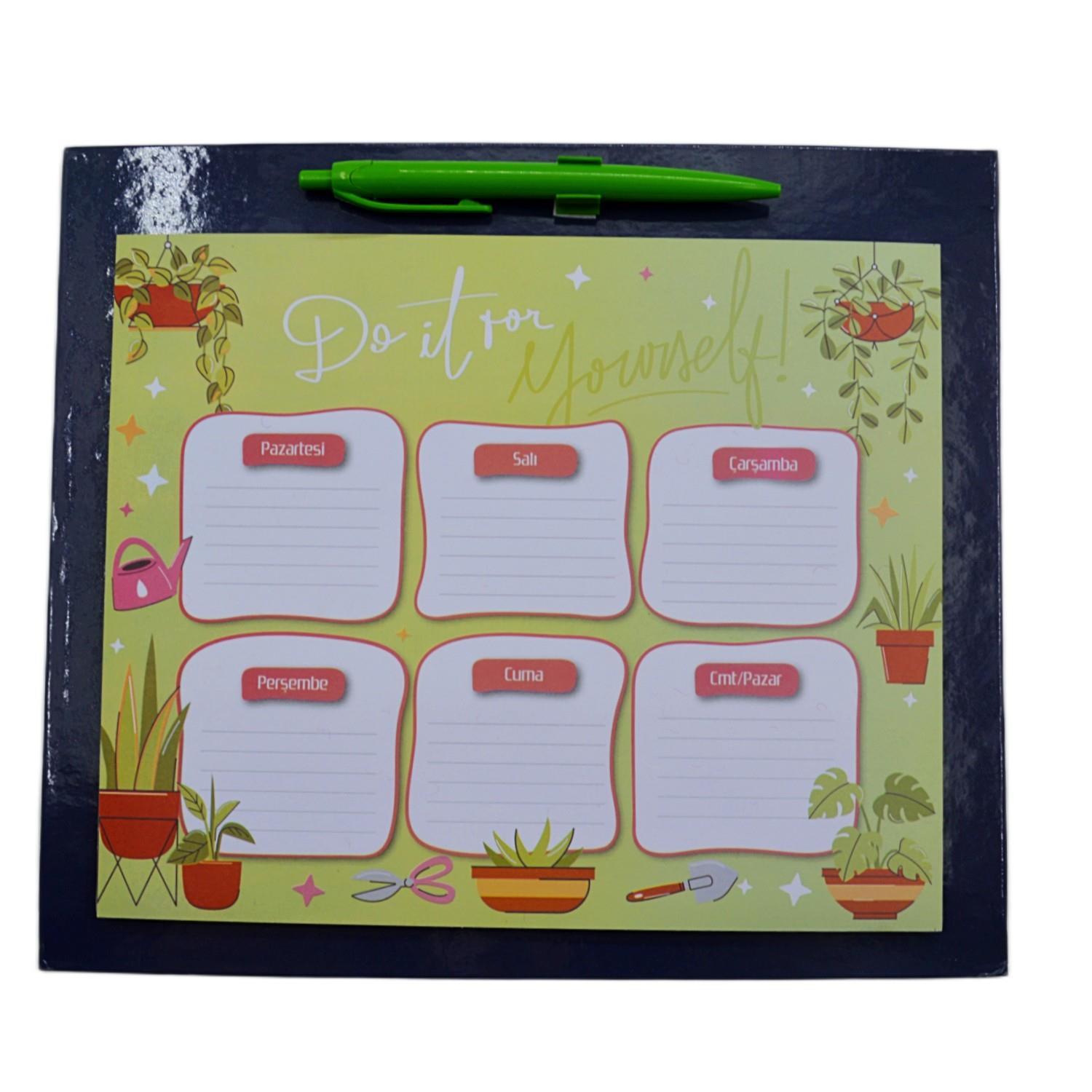 NOTYAZNotYaz 23x27 60 Yaprak Kalemli Bloknot Mousepad Haftalık Planlayıcı  DO IT (KBM-3327)