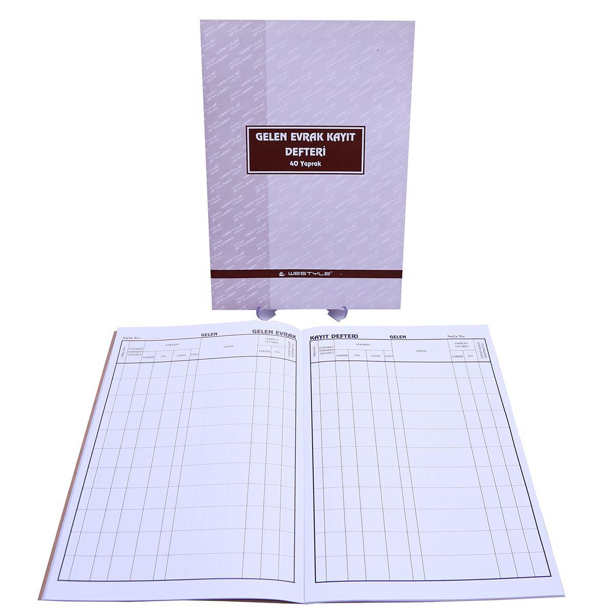 ÖZKANÖzkan Armat Gelen Evrak Kayıt Defteri 40 Yaprak