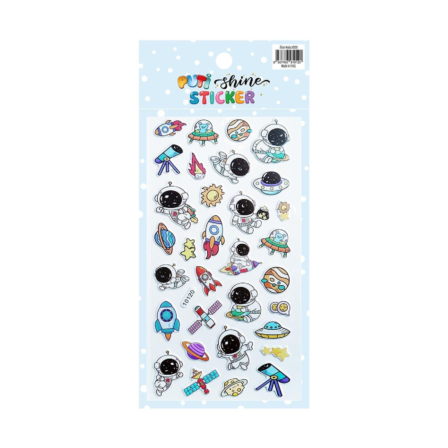 PutiPuti Shine Sticker - Uzay (10120)