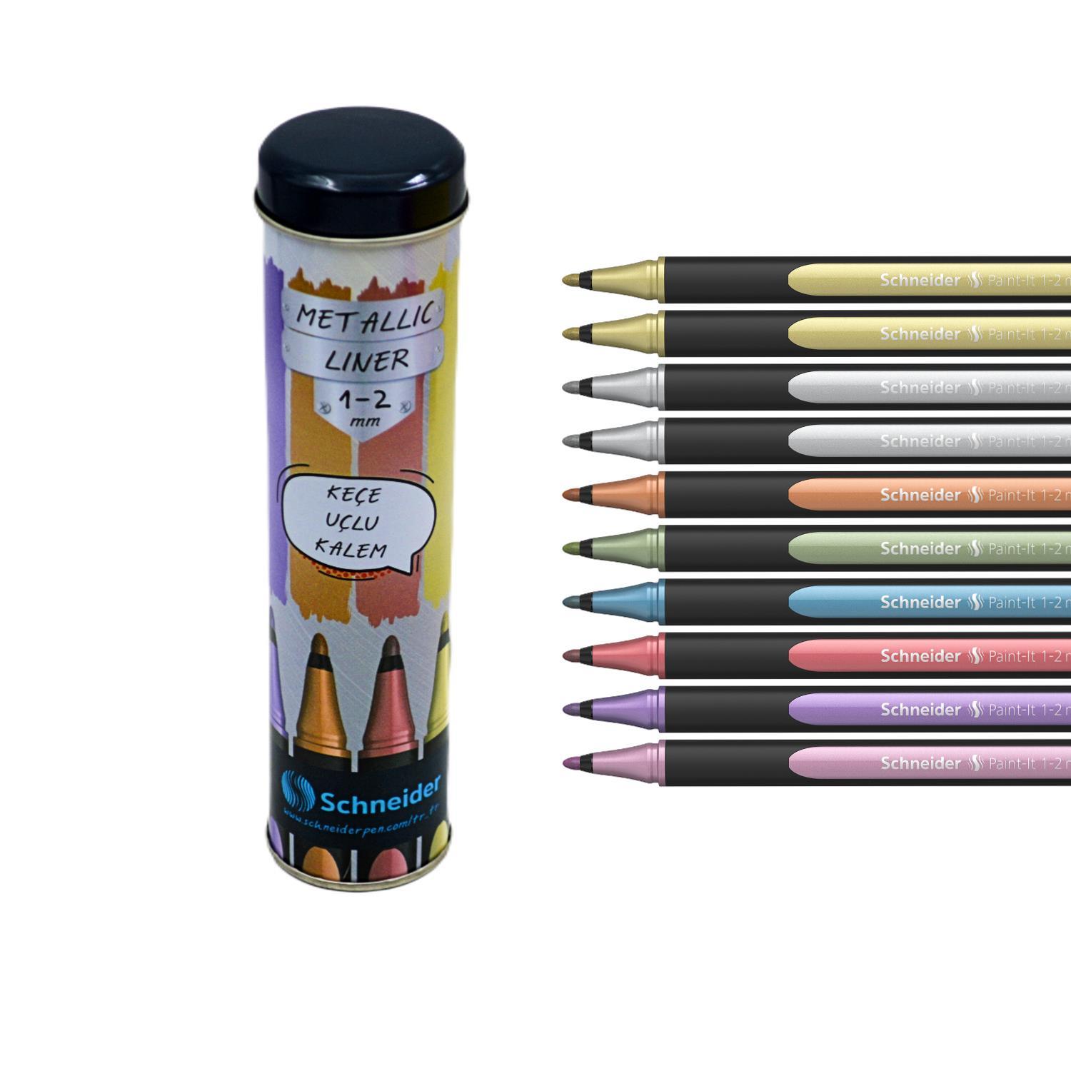 SchneiderSchneider Paint-It 020 Metalik Liner 1-2mm Metal Tüp 10 Lu