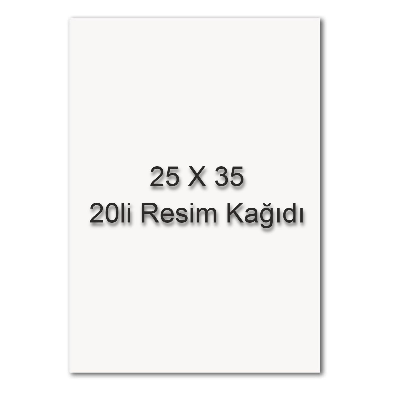 SimSim 25x35 Resim Kağıdı 20 li Poşet
