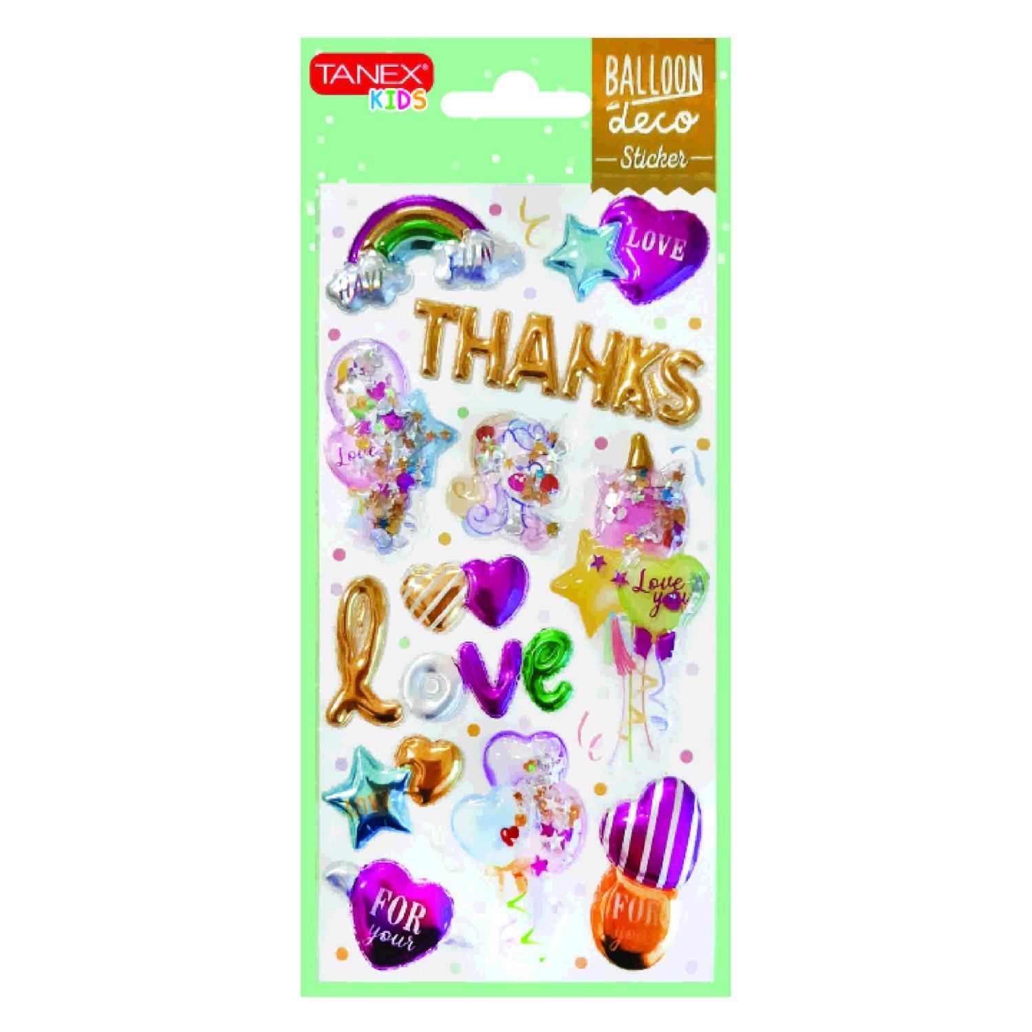 TanexTanex Kids Balloon Pullu Sticker 12 Parça (26002)