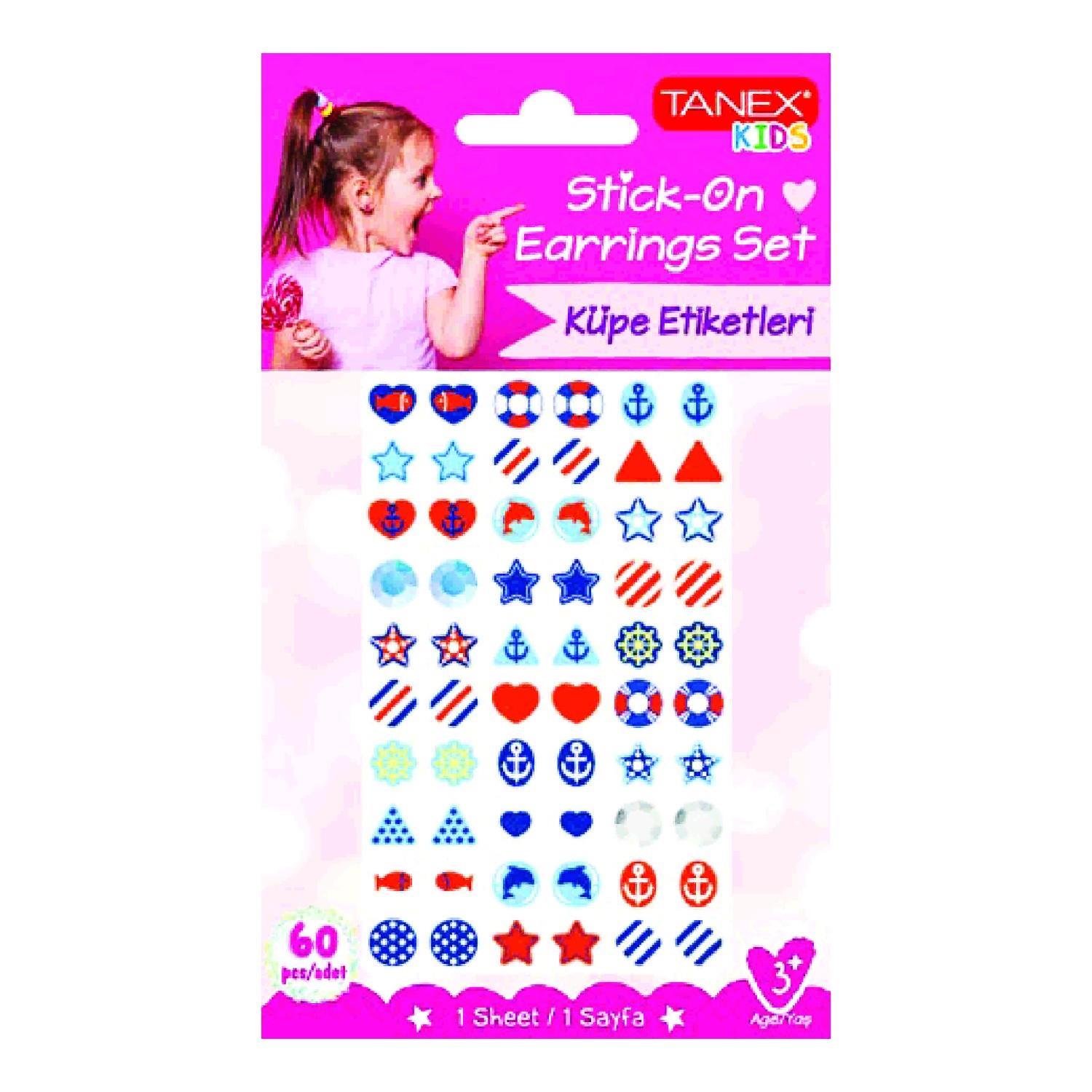 TanexTanex Kids Sticker Küpe Etiketi 60 Parça (25201)