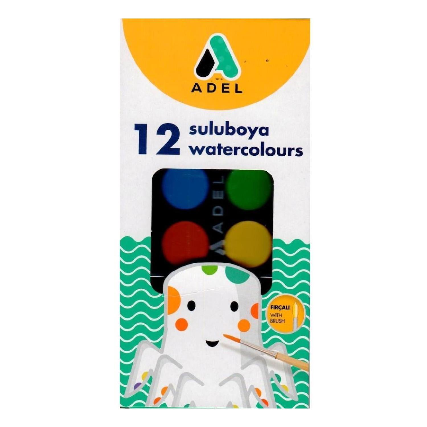 ADELAdel Sulu Boya 12 Renk 24 mm