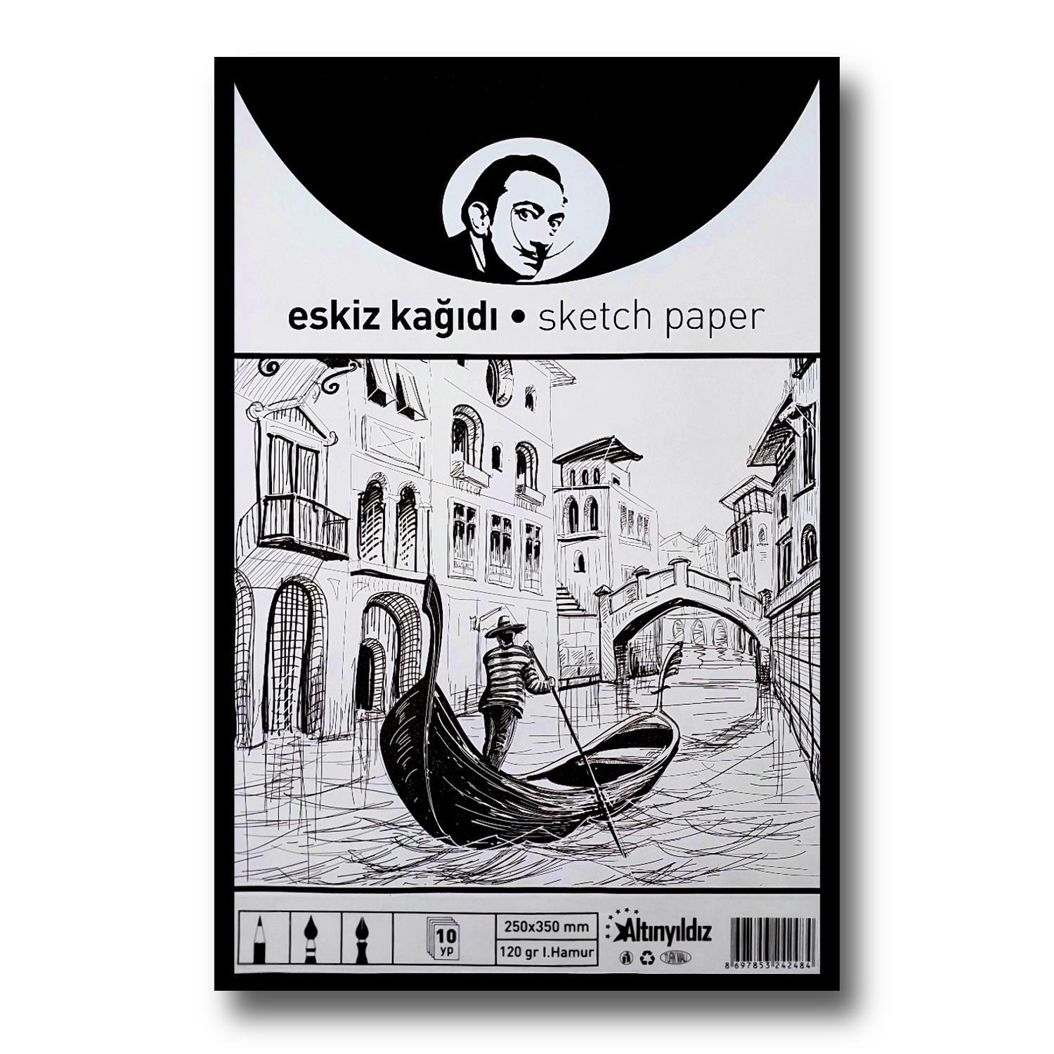 AltınyıldızAltınyıldız 25x35 Cm Eskiz Kağıdı 120 Gr 10 lu Paket