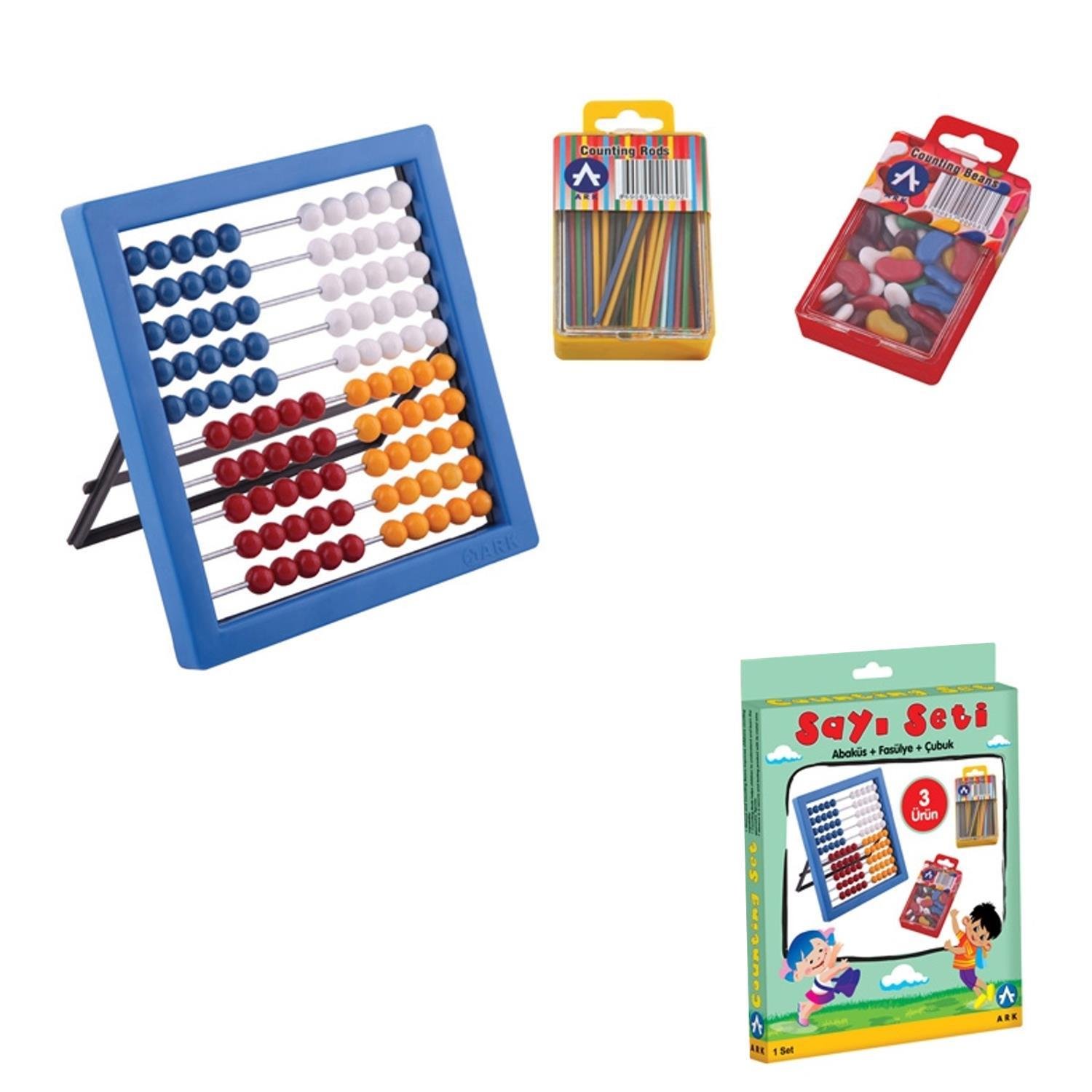ArkArk Sayı Boncuğu + Fasülye + Çubuk Kod:182-1