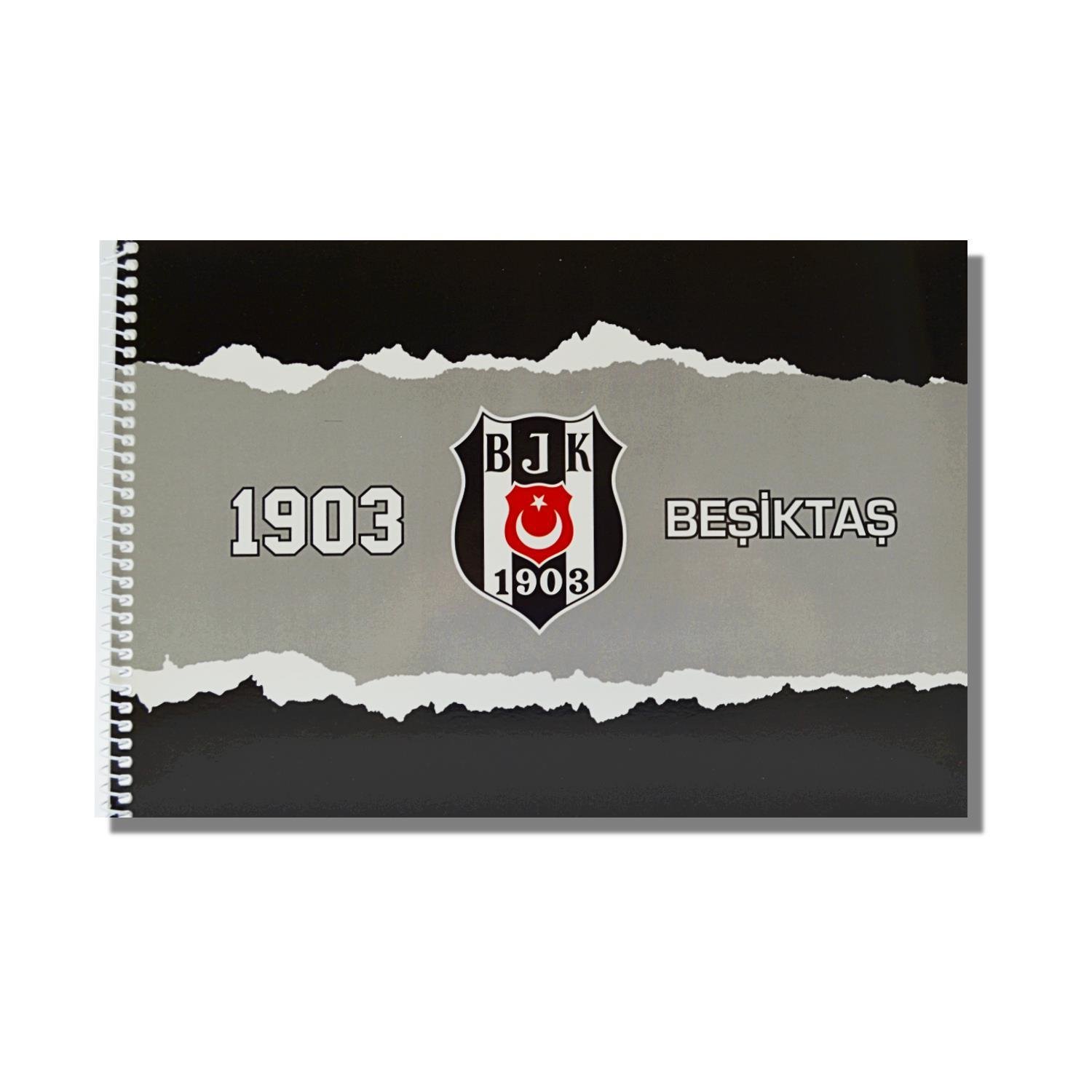 TimonBeşiktaş 24x34 15 Yaprak Karton Kapak Spiralli Resim Defteri (463635)