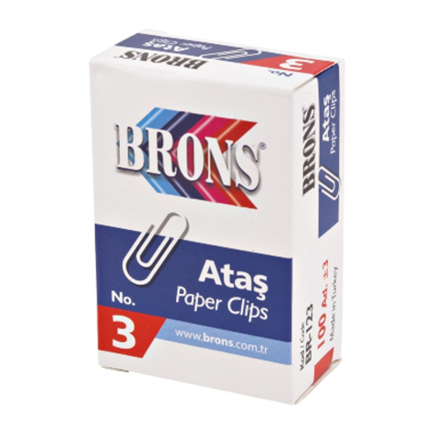 BronsBrons Ataş No:3 Br-123 100 lü 1 Kutu