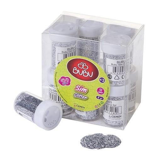 BubuBubu Toz Sim 8 Gram 12 Adet Gümüş (BUBU-SM0003)