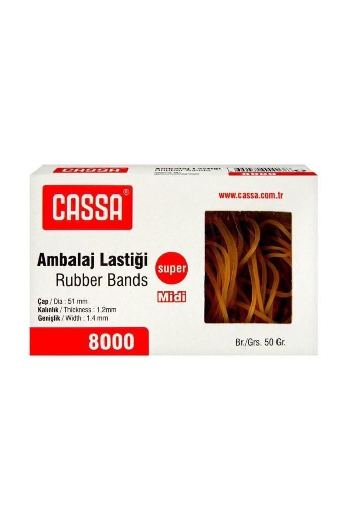 CassaCassa Ambalaj Lastiği 50 Gr Midi 8000 %100 Kauçuk 1 Paket