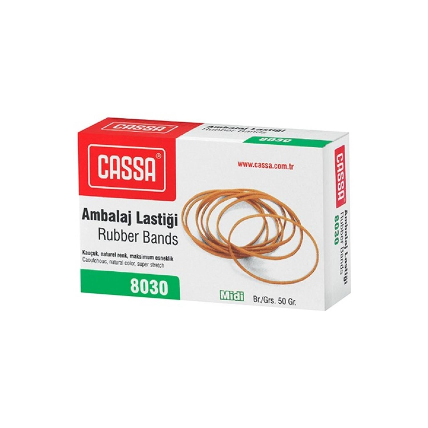 CassaCassa Eko Ambalaj Lastiği 50 Gr Midi 8030 %80 Kauçuk 1 Paket