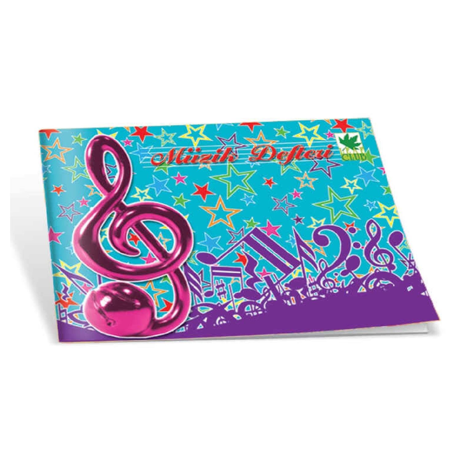 ÇınarÇınar A5 20 Yaprak Karton Kapak Dikişli Müzik Defteri (21000)