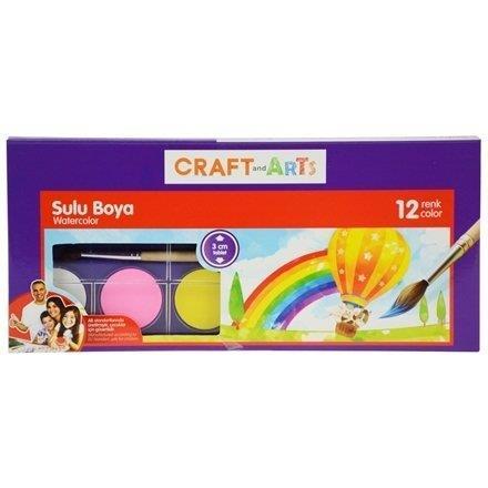 Craft and ArtsCraft And Arts Sulu Boya 12 Renk 28Mm Çap