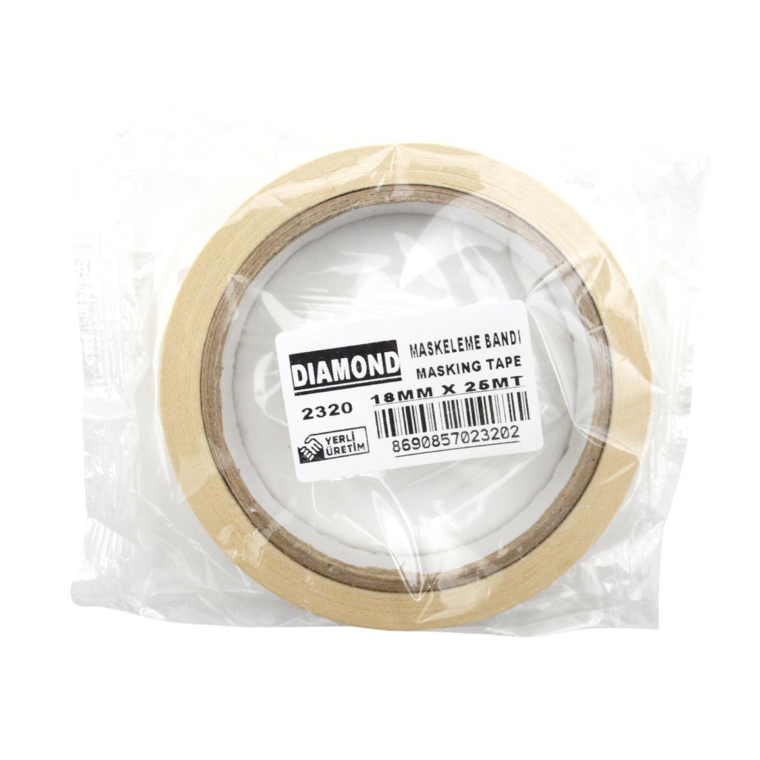 DiamondDiamond Maskeleme(Krepe) Bandı 18mmx25m 1 Adet