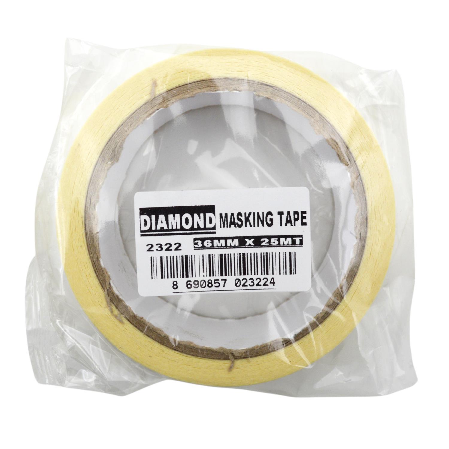 DiamondDiamond Maskeleme(Krepe) Bandı 36mmx25m 1 Adet