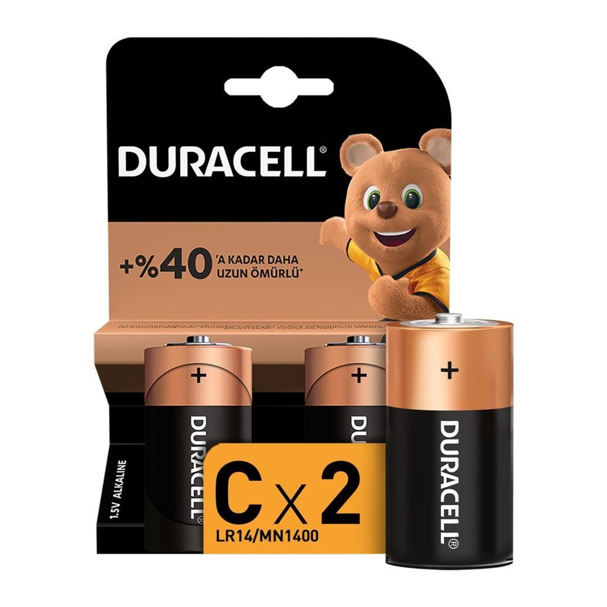 DuracellDuracell Alkalin Orta Boy Pil C 2Li (Cx2)