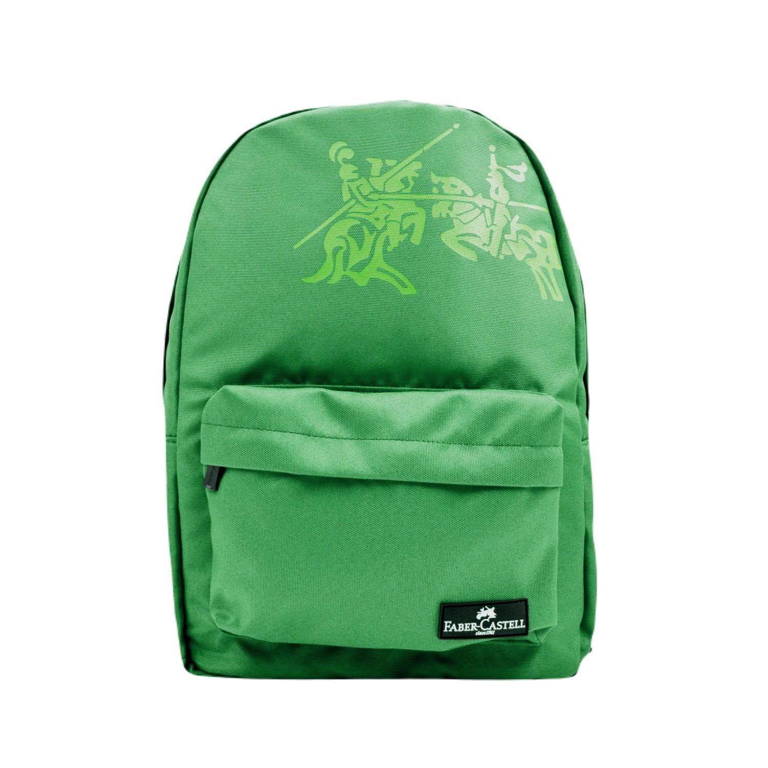 Faber-CastellFaber-Castell Basic 2 Bölmeli Okul Sırt Çantası (23-1) Yeşil