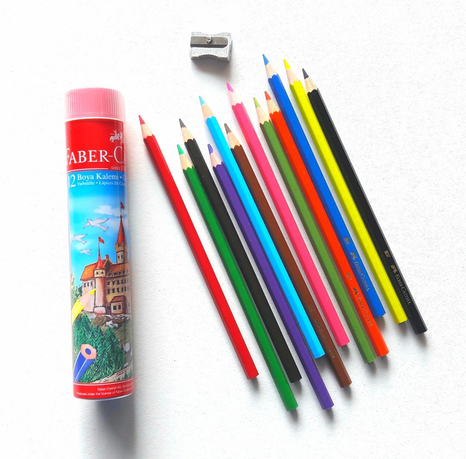 Faber-CastellFaber Castell Metal Tüp Kuru Boya 12 Renk