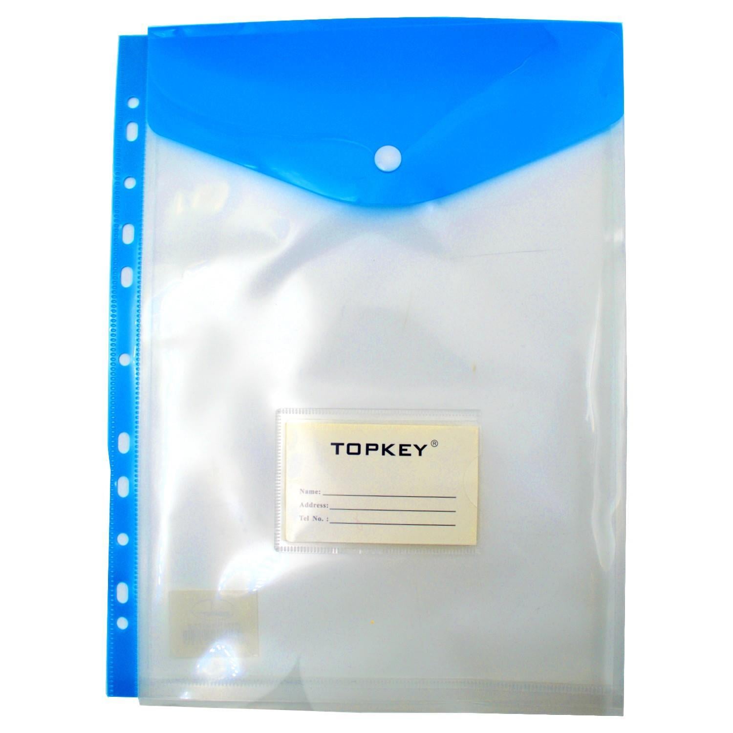 Gen-Of Çıtçıtlı Dosya A4 Üstten Kapaklı Mavi (4173-2) 1 Adet