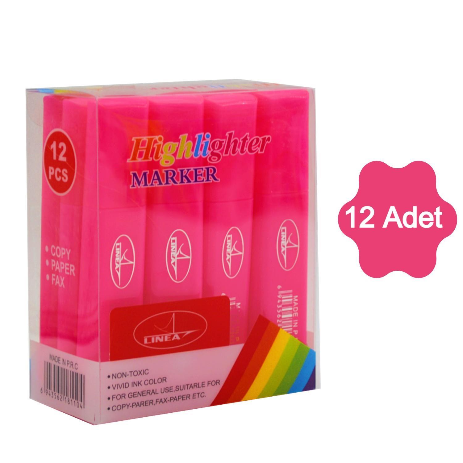 Gen-OfGen-Of Fosforlu Kalem Neon LN-1029 Pembe 12 Adet