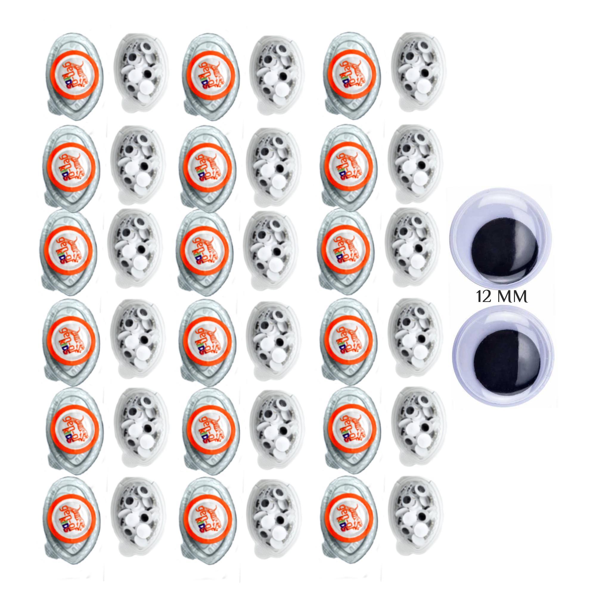 Gen-OfGen-Of Oynar Göz Siyah Beyaz 12 mm 36 Kutu Gen-721236