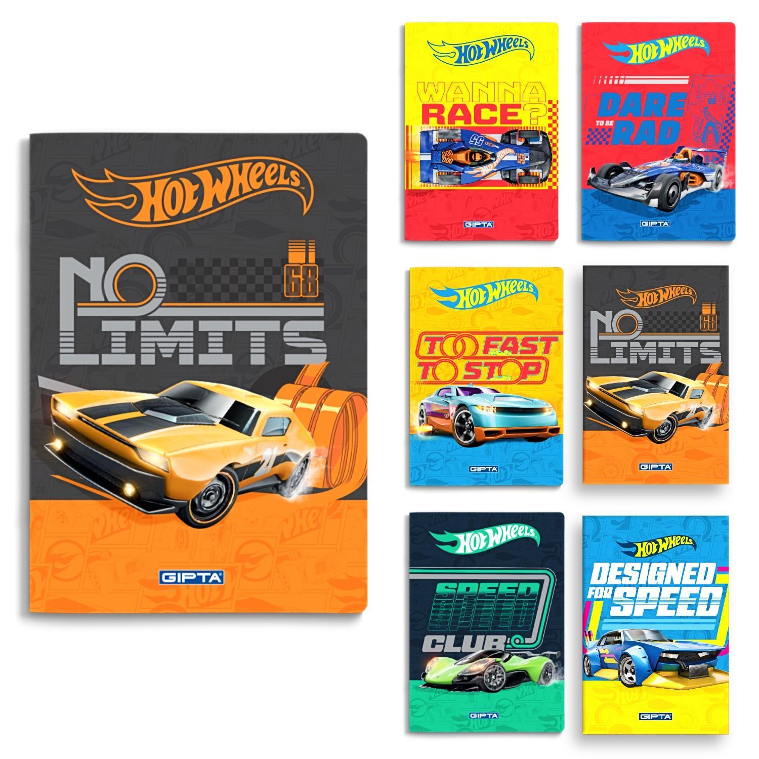 GıptaGıpta Hot Wheels Karton Kapak Dikişli Not Defteri A6 48 Yaprak Çizgili (5443)