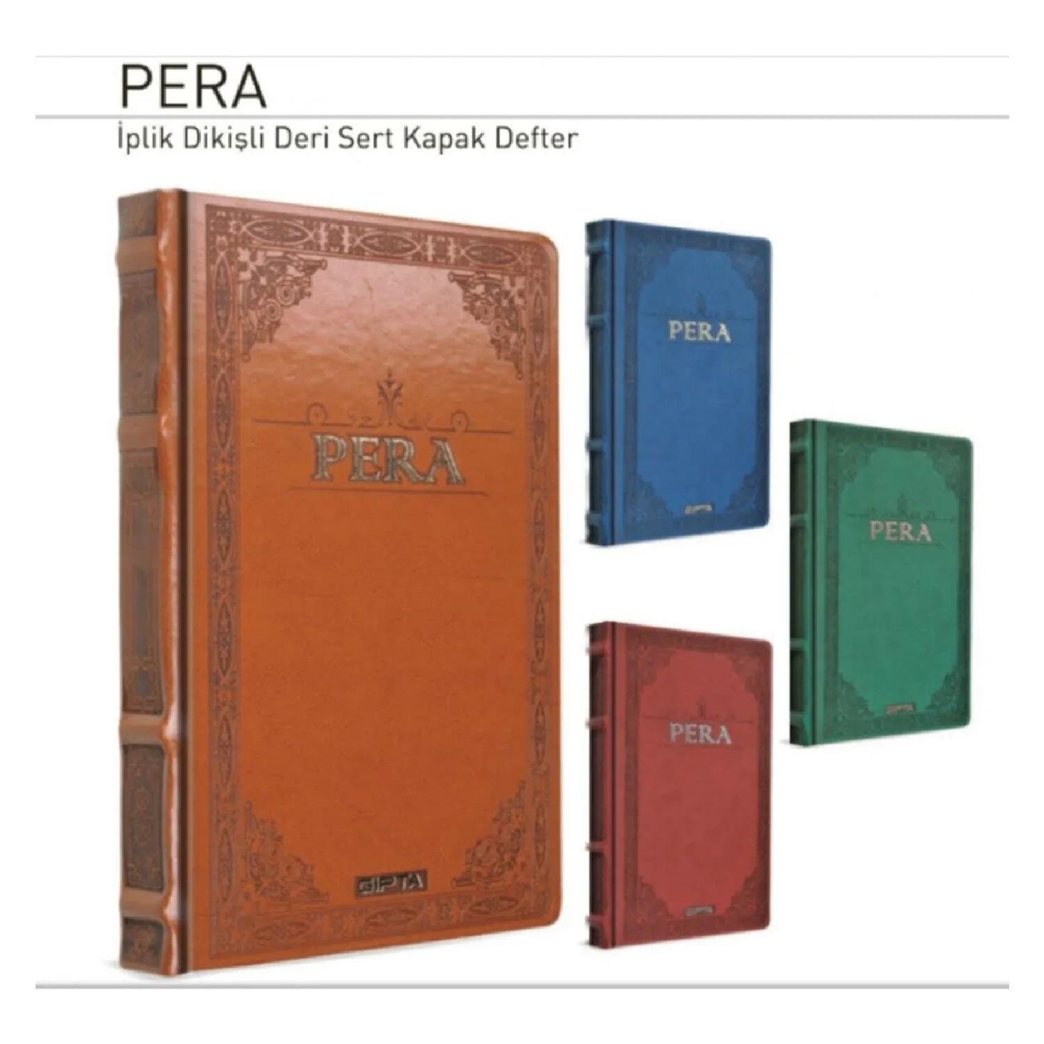 GıptaGıpta Pera 13x21 120 Yaprak Deri Kapak Ciltli Defter Düz (2068)