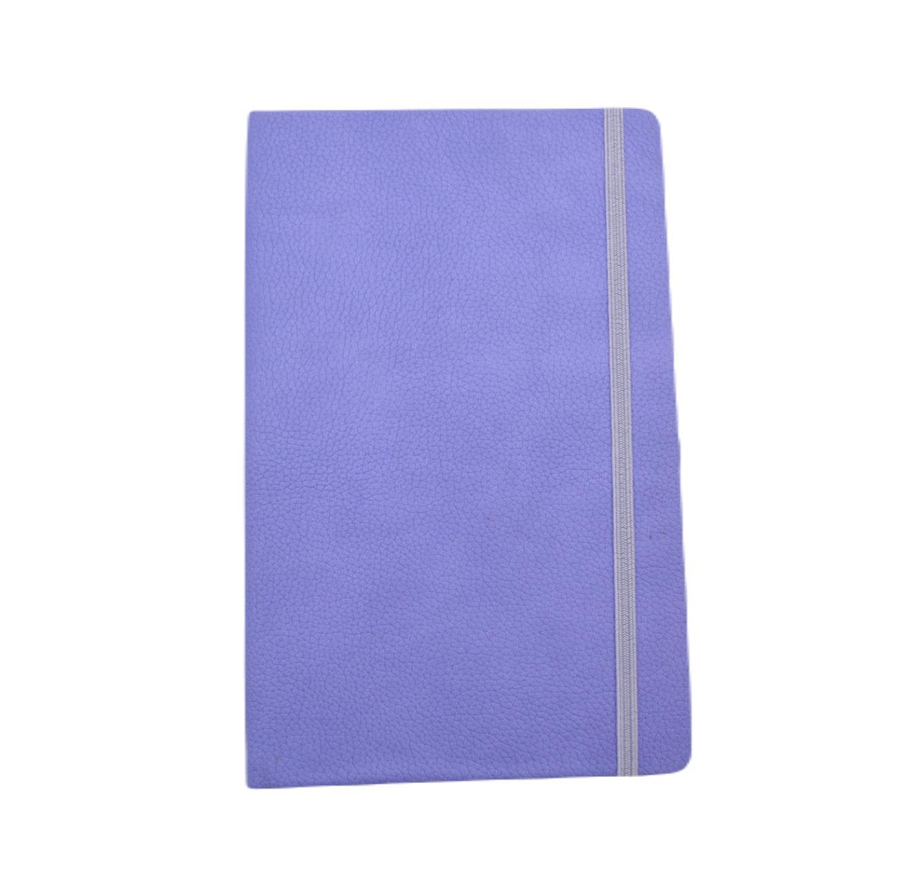 Gen-OfGürmat Termo Deri Kapaklı Lastikli Defter 13x21 cm Lila 481C