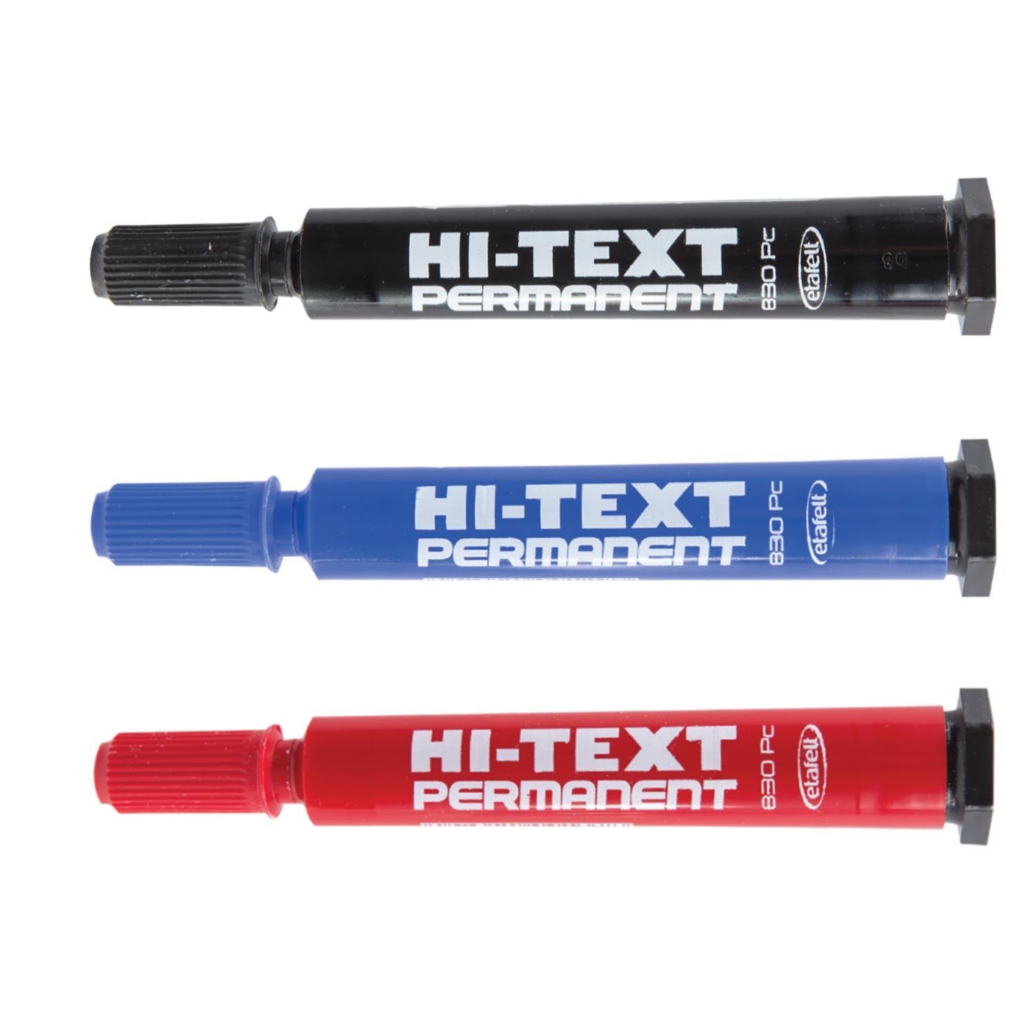 Hi-TextHi-Text 830PC Kesik Uç Permanent Marker Koli Kalemi 1 Adet