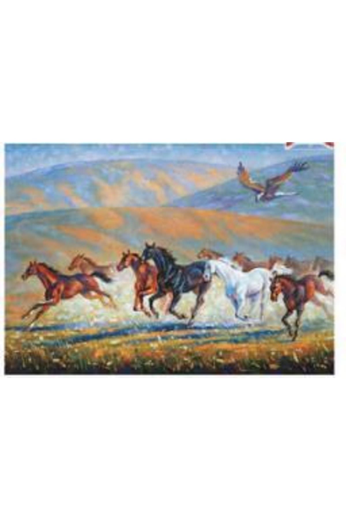 Keskin Color Puzzle 500 Parça Bozkırda Atlar 34x49 cm 260428-99