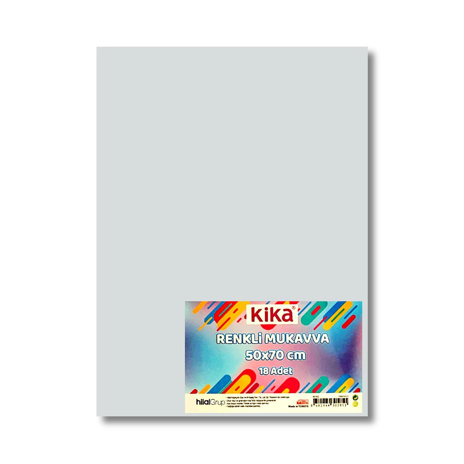 KikaKika 50x70 Mukavva Beyaz 18 Adet