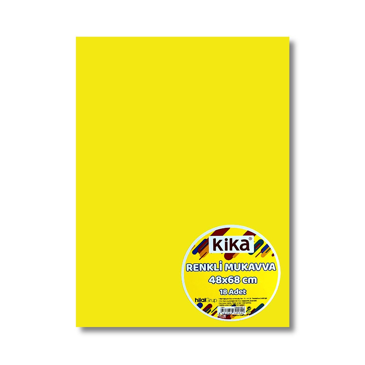 KikaKika 50x70 Mukavva Sarı 18 Adet