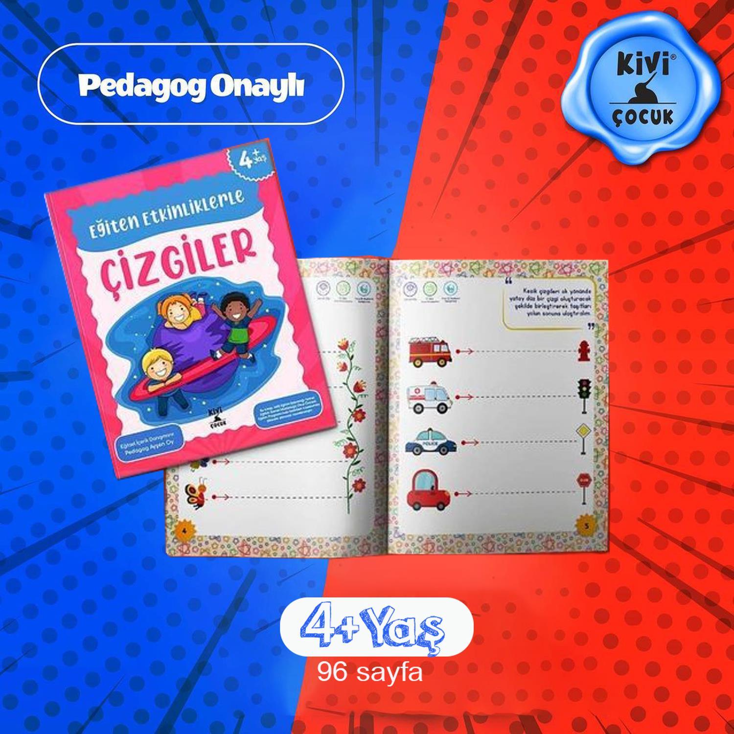 KİVİ ÇOCUKKivi Çocuk Eğiten Etkinliklerle Çizgiler -Ayşen OY KTP