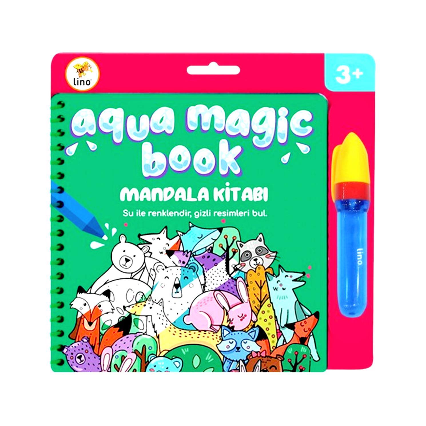 LinoLino Aqua Magic Book (Su ile Boyama Kitabı) Mandala (TFL-1003)