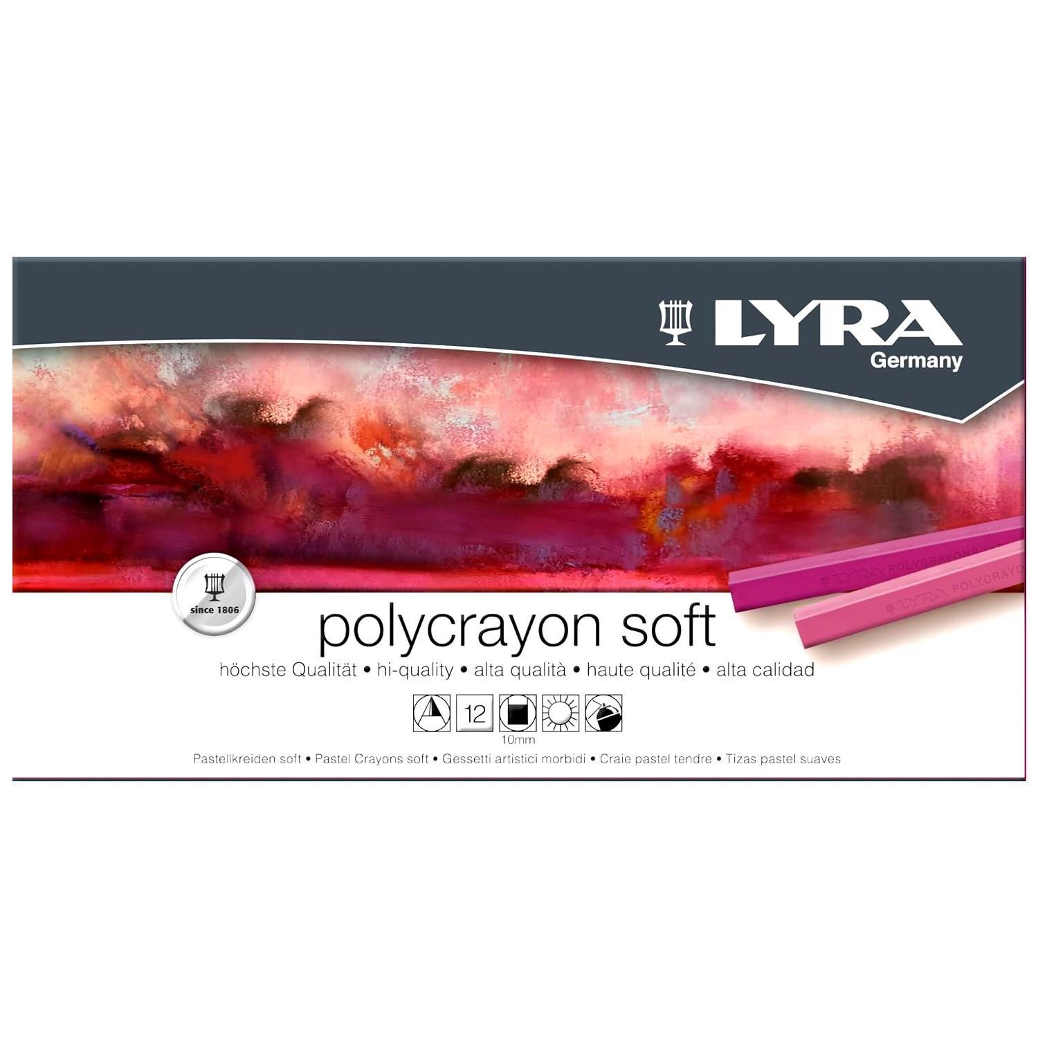 LyraLyra Polycrayons Soft Toz Pastel 12 Renk (L5651120) (FLA1)