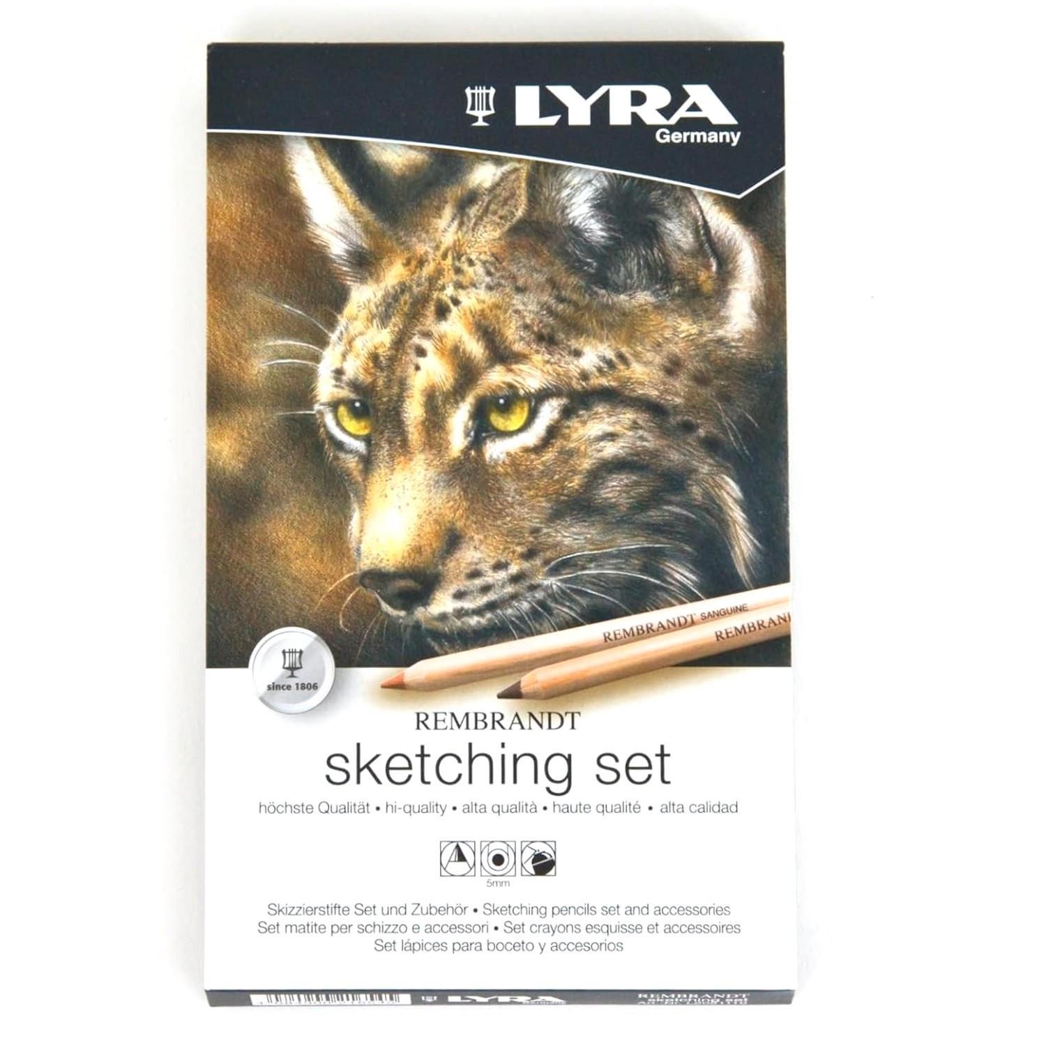 LyraLyra Rembrandt Sketching Metal Kutu Çizim Seti 11 Parça (L2051110) (FLA1)