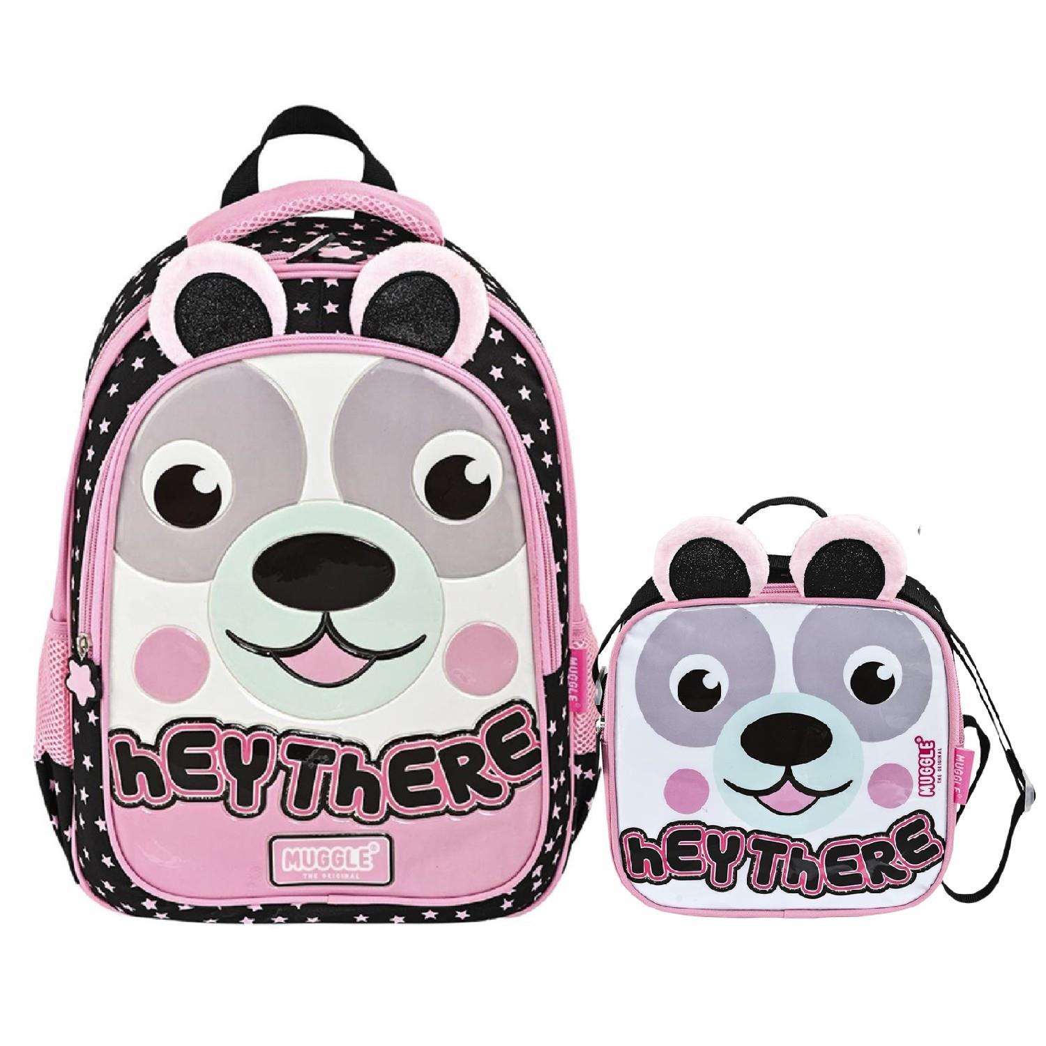 MuggleMuggle 2 Bölmeli Hey There Okul Çantası + Termoslu Beslenme Çantası