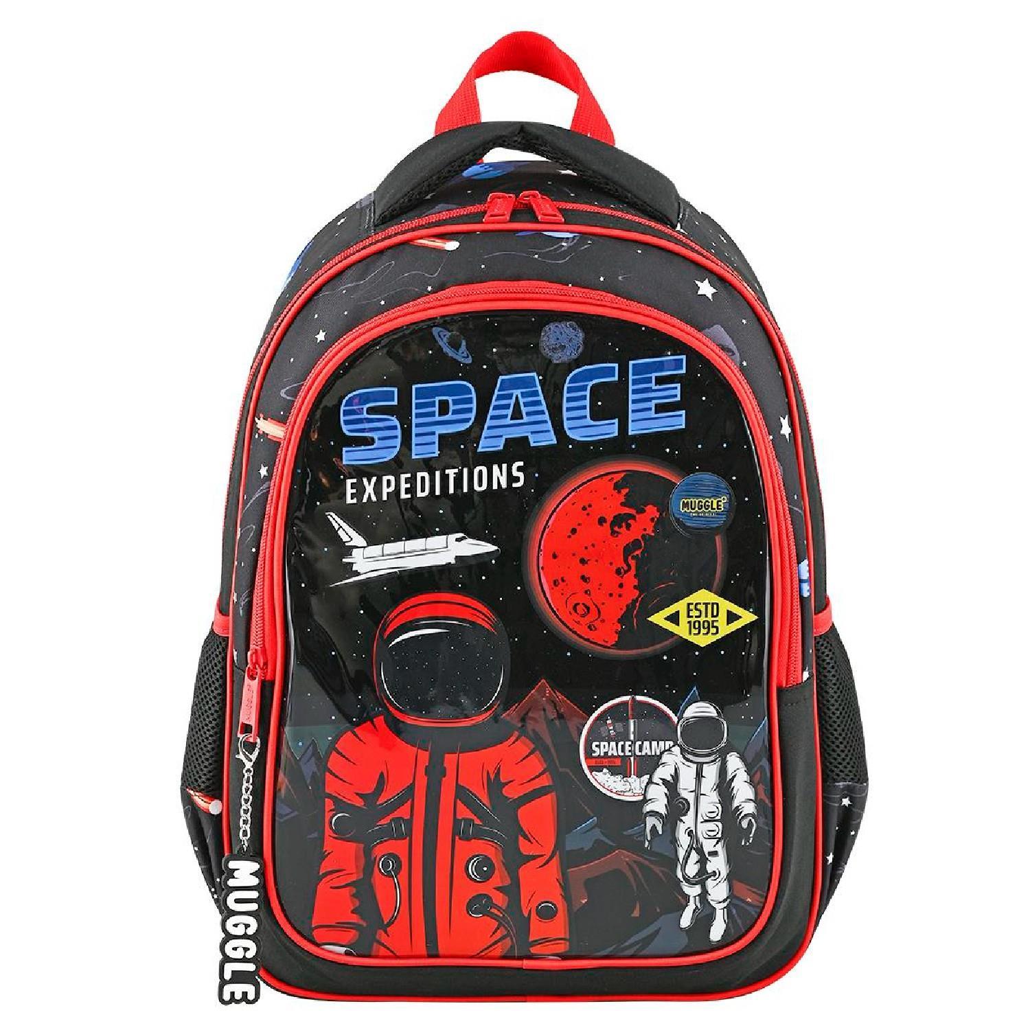 MuggleMuggle 2 Bölmeli Space Expeditions Okul Sırt Çantası MU-9132