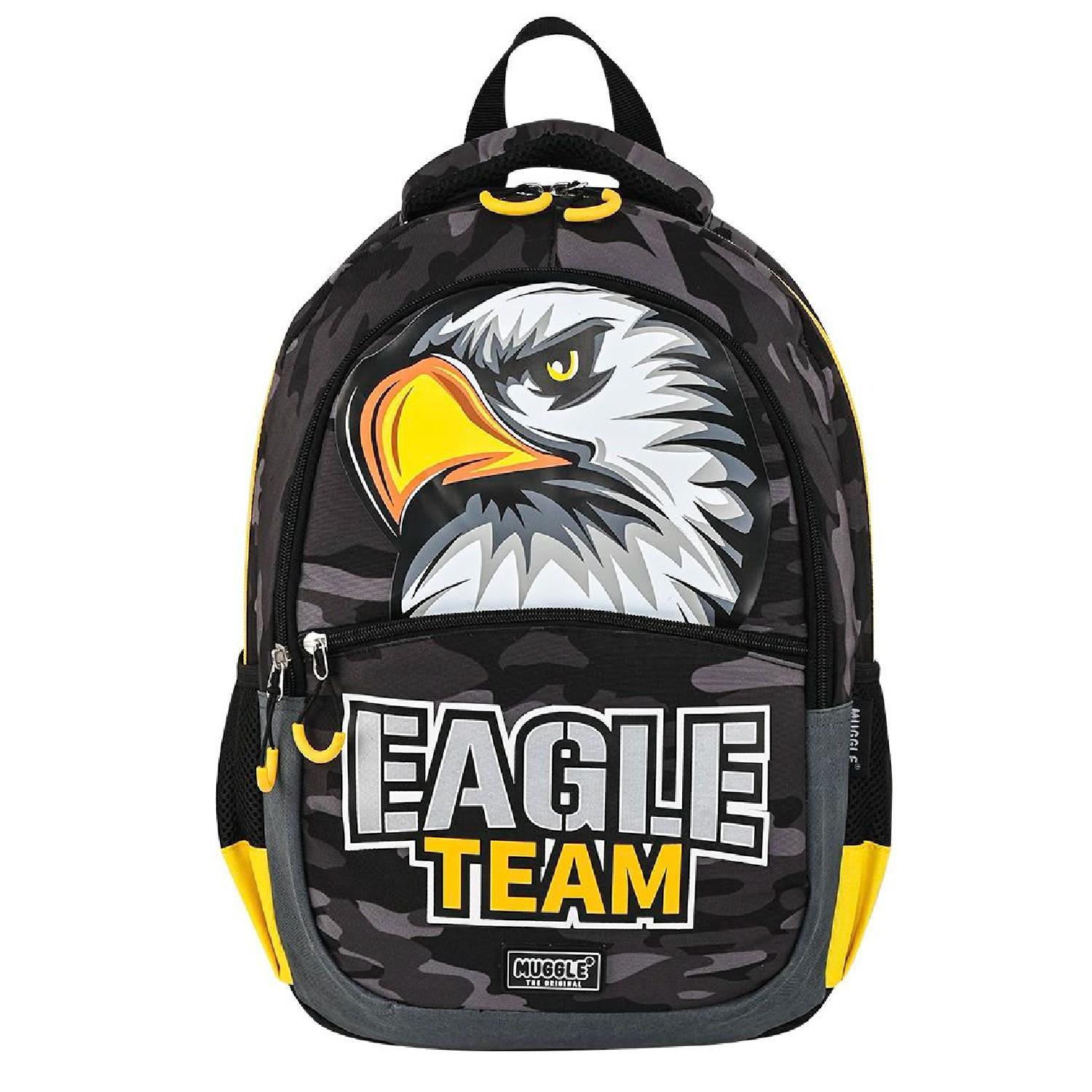 MuggleMuggle 3 Bölmeli Eagle Team Okul Sırt Çantası MU-9156