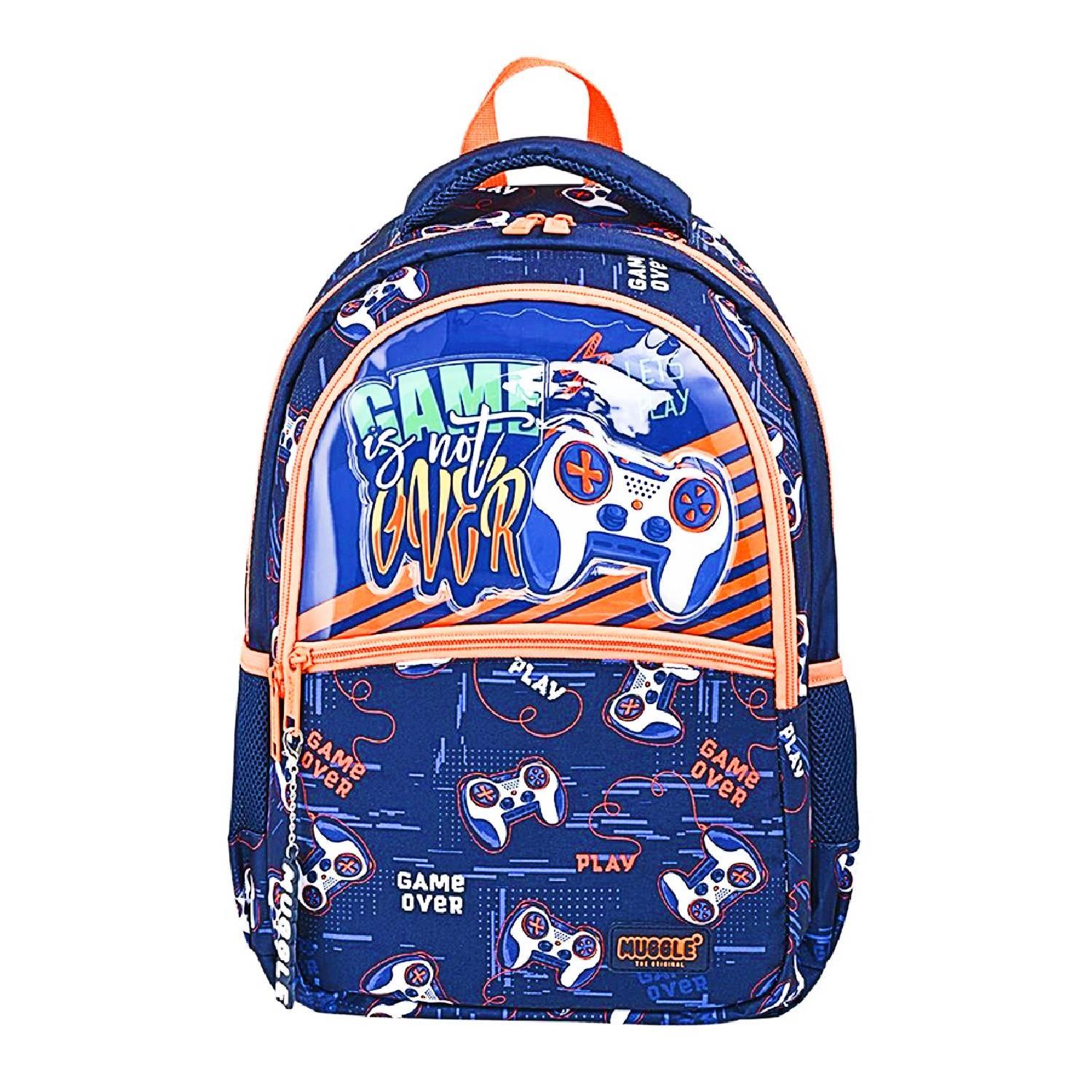 MuggleMuggle 3 Bölmeli Lets Play Okul Sırt Çantası MU-9148