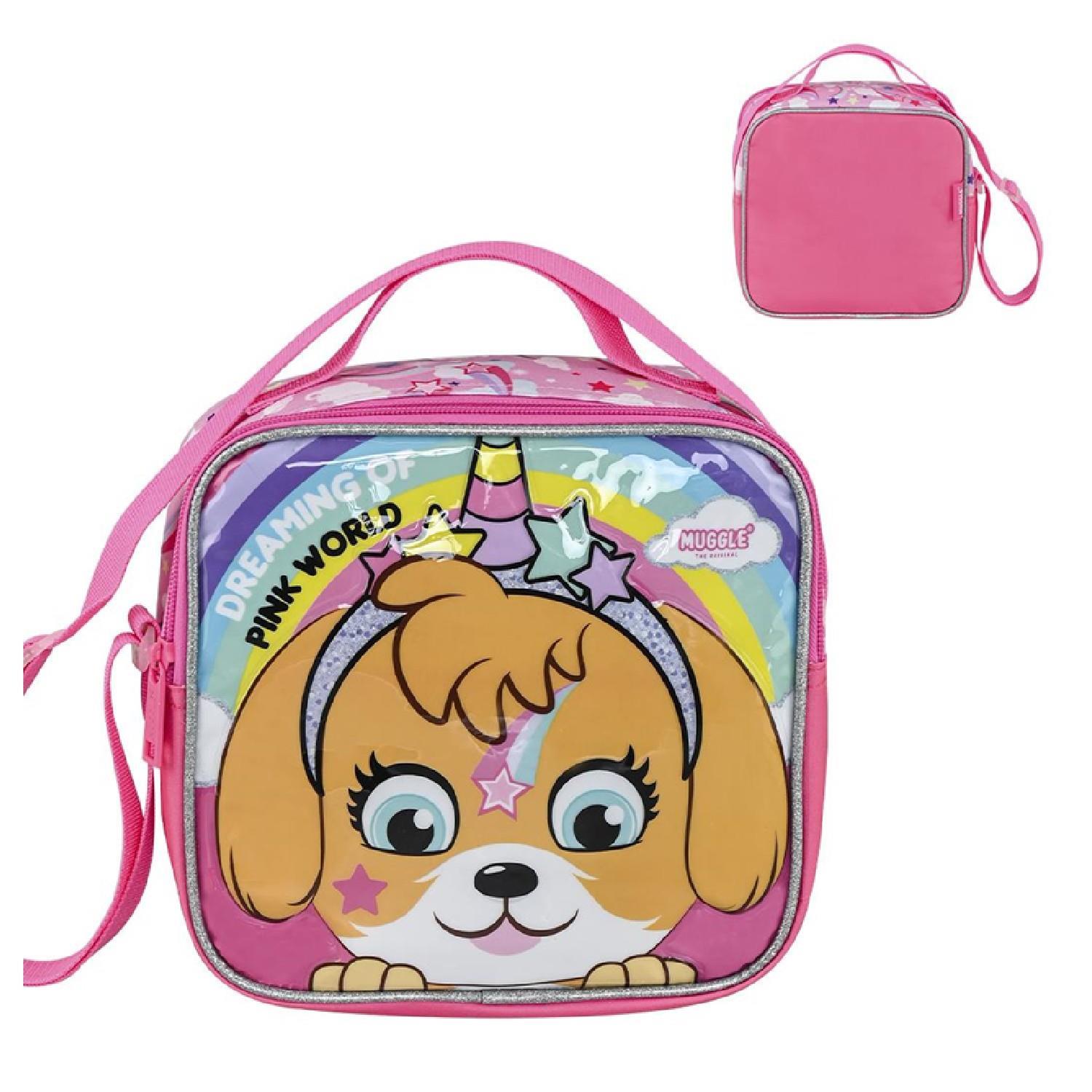 MuggleMuggle Pink World Termoslu Beslenme Çantası Pembe (MU-9035)