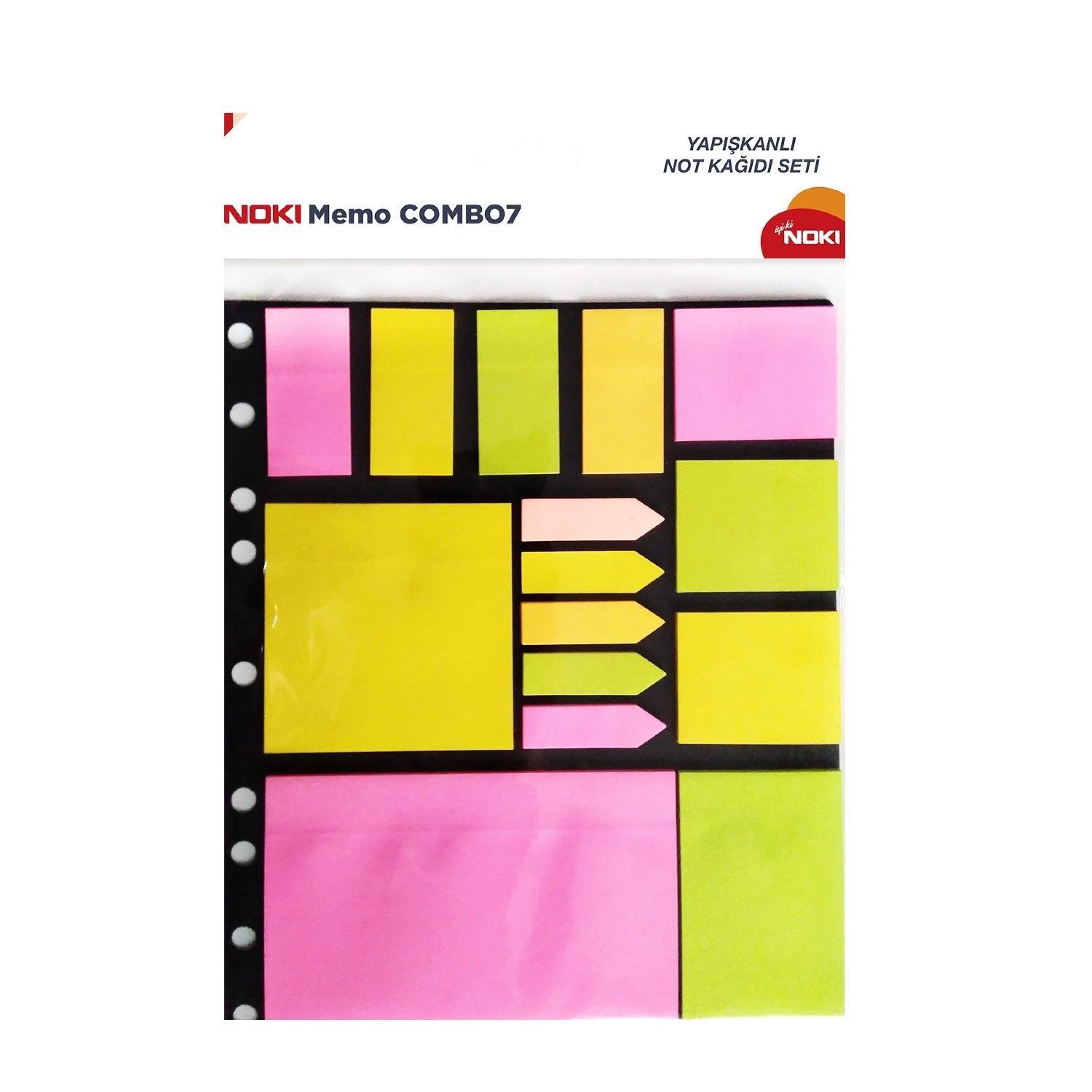 NokiNoki Memo Combo 7 Yapışkanlı Not Kağıdı Seti 12707