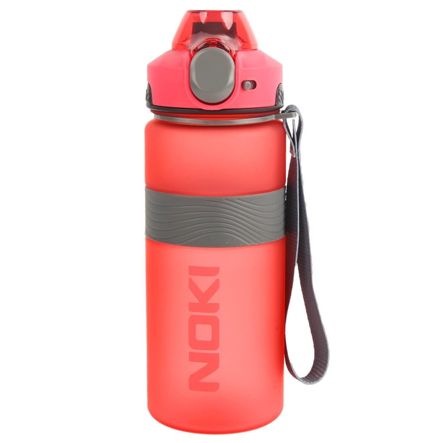 NokiNoki Tritan Soft Touch Auto Kapak Silikon Bantlı Askılı Matara 750 ml (T-0121)