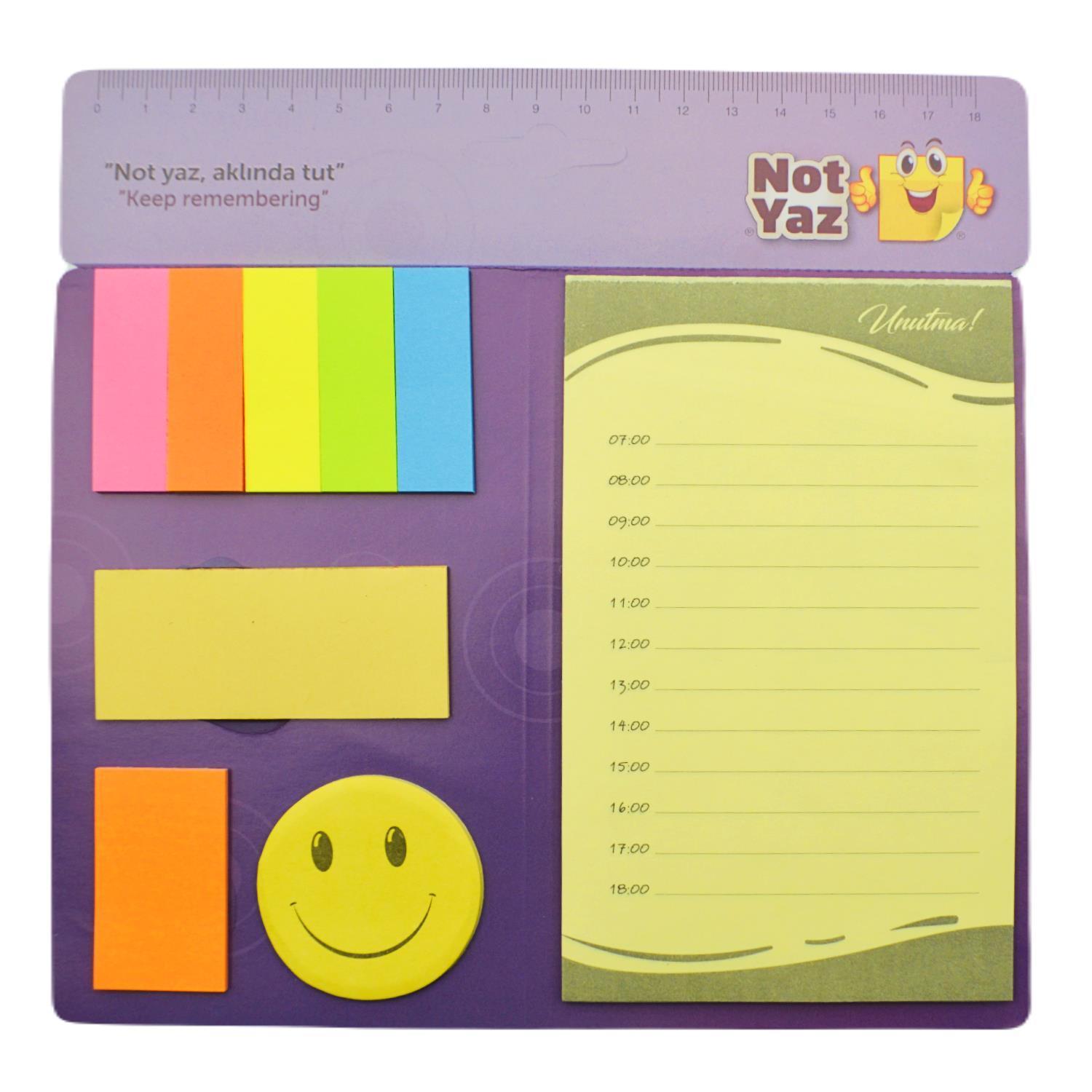 NOTYAZNot Yaz A5 Violin Bloknot Seti 9 Parça Radyo Desenli (RD-9077)