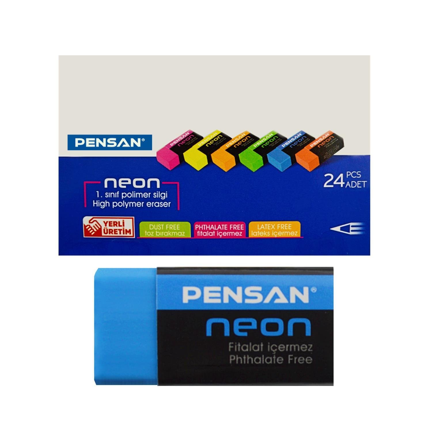 PENSANPensan Neon Silgi 24 Adet (PS 24N)