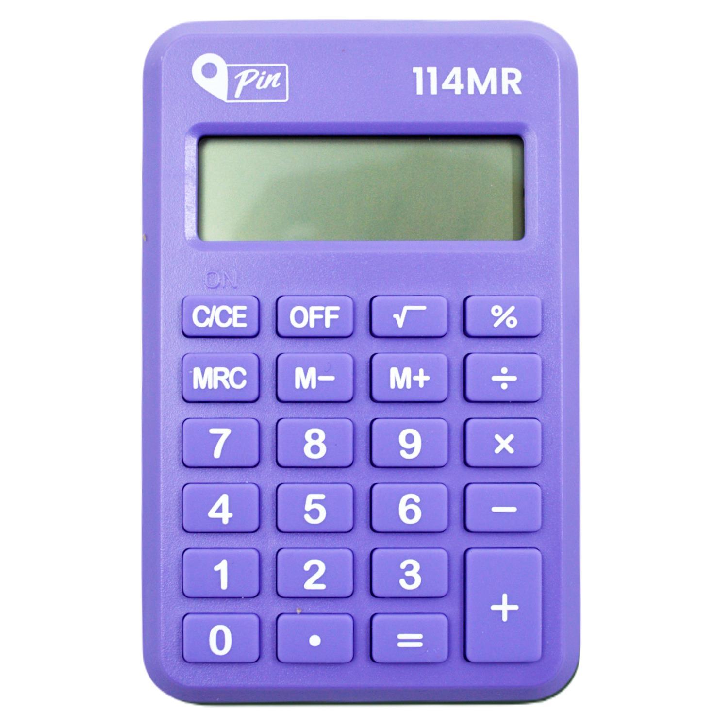 PinPin 114MR 8 Hane Mor Mini Hesap Makinesi GKE